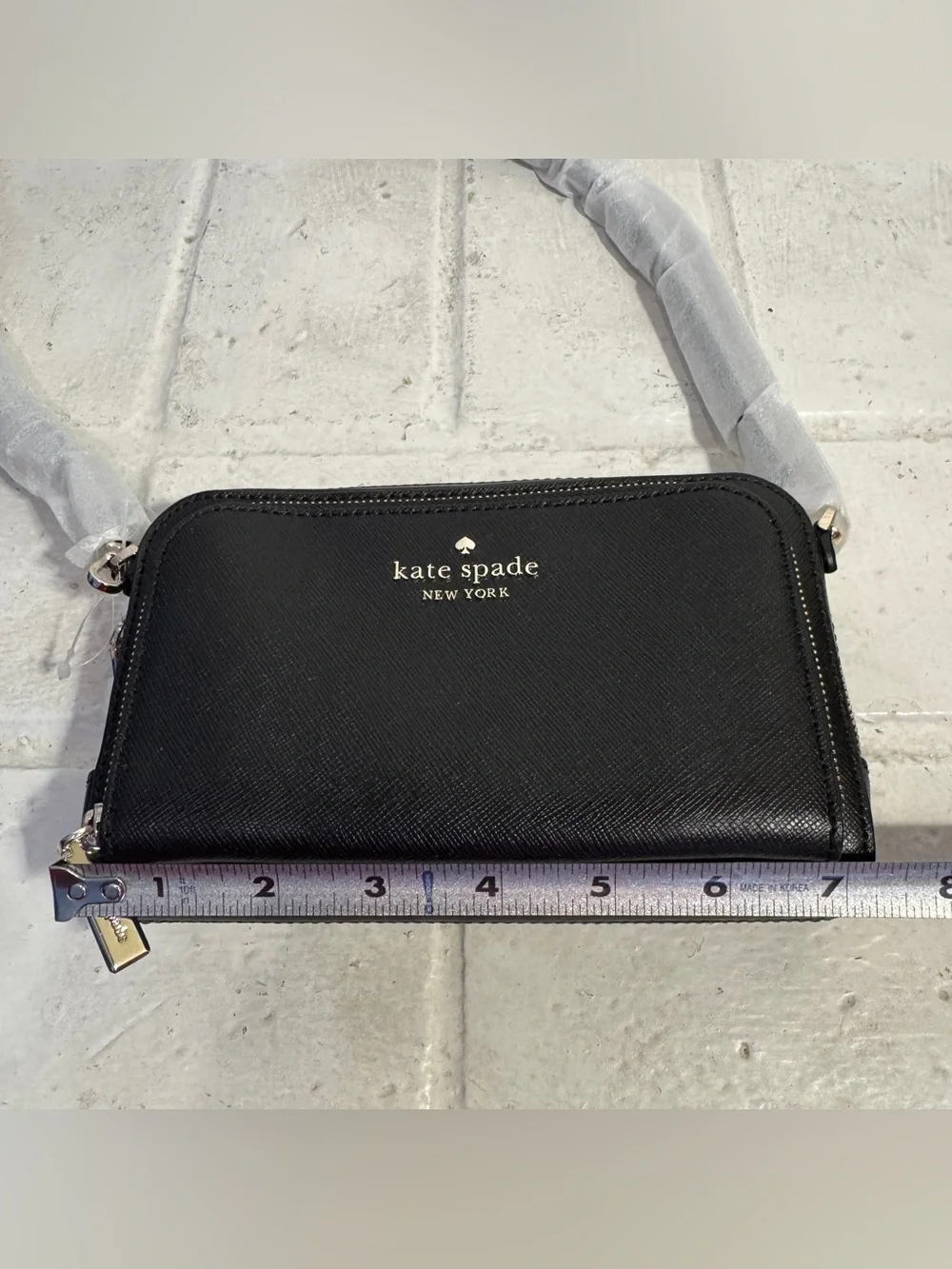 Kate Spade New York Staci Dual Zip Crossbody Bag in Black Saffiano Leather - NWT - Picture 8 of 15